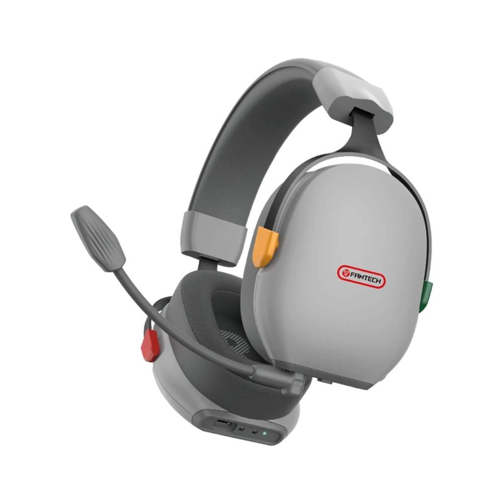 Headet Gamer Fantech Carbon Pro Super Maxfit WHG06 Multiplataforma Bluetooth + P3 Cinza