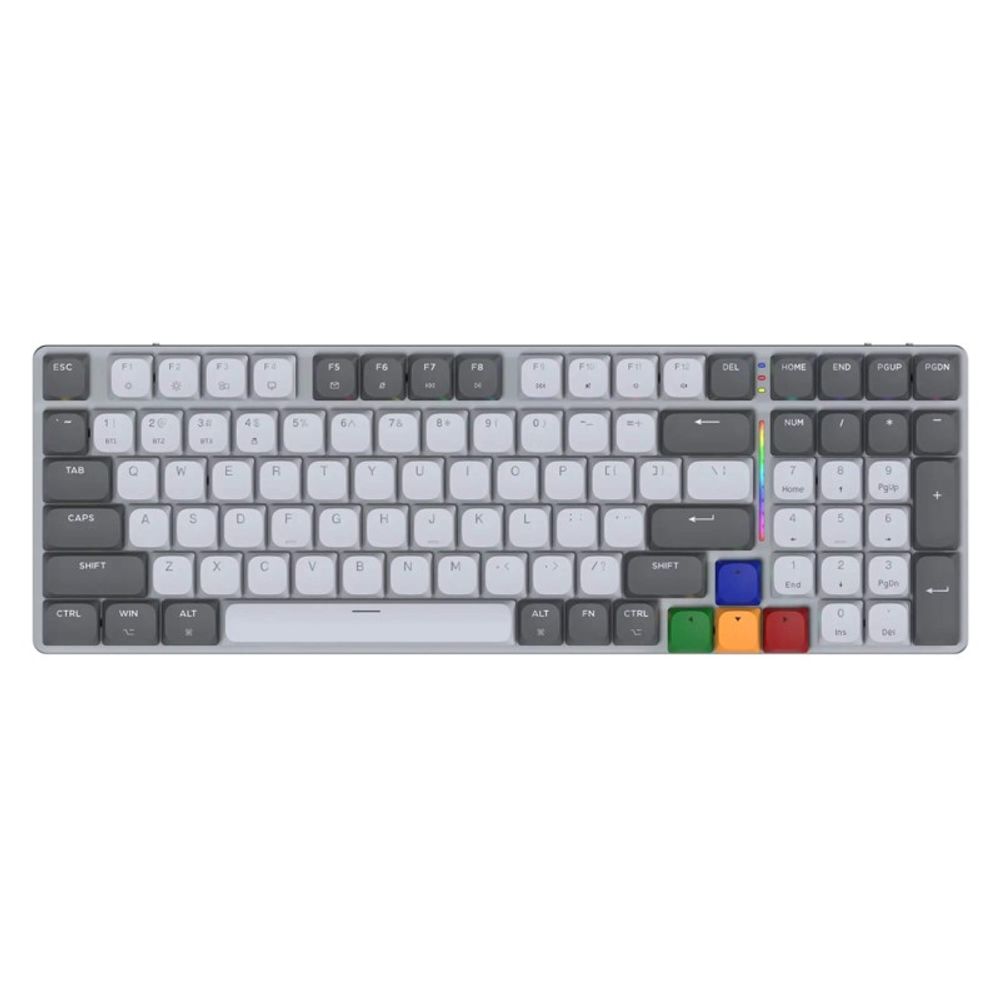 Teclado Gamer Fantech Mecânico 95% RGB Super Maxfit Air99 MK916 Cinza