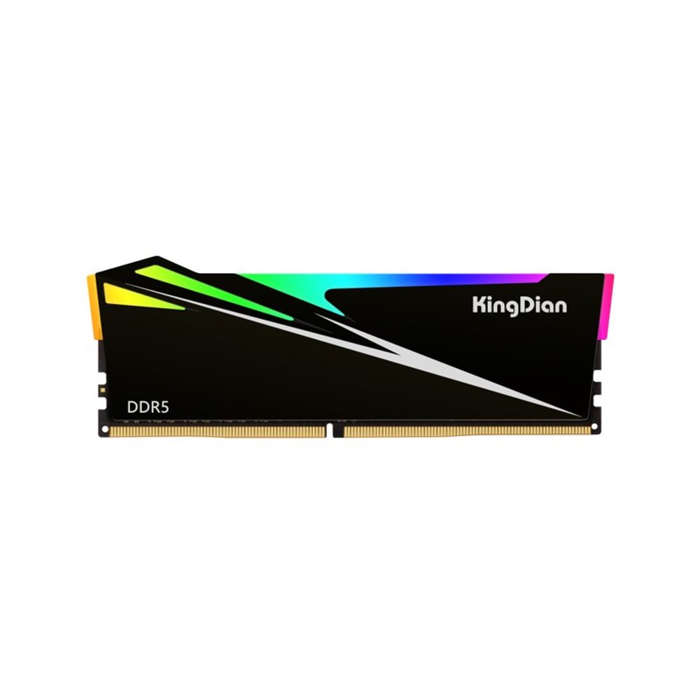 Memória Ram KingDian para Desktop 16GB RGB DDR5 RH53 5600Mhz Preto Memória Ram KingDian para Desktop 16GB RGB DDR5 RH53 5600Mhz Preto