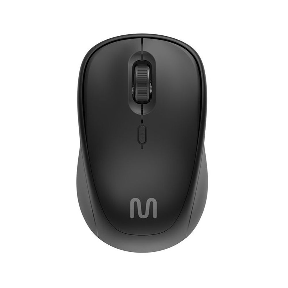 Mouse Multilaser sem Fio Bluetooth MBT50 Clique Silencioso Preto