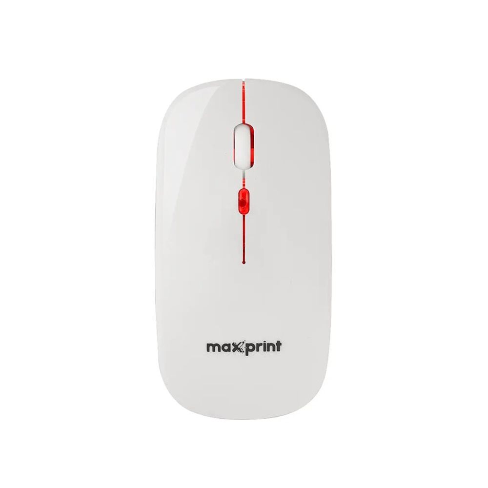 Mouse Maxprint sem Fio 2.4G Croma 1600DPI Branco Mouse Maxprint sem Fio 2.4G Croma 1600DPI Branco