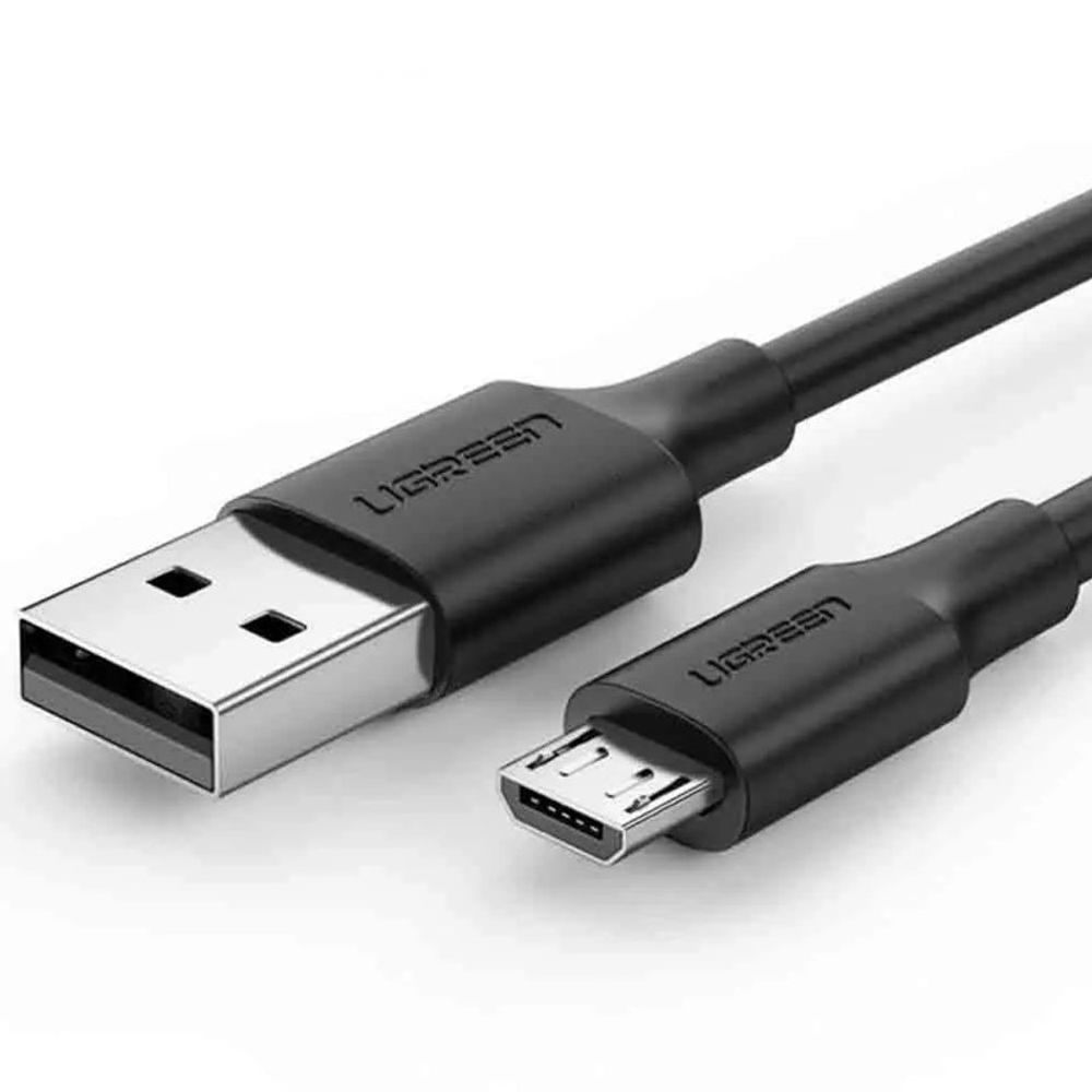 Cabo Ugreen Micro USB/USB 2.0 2M Nylon US290 Preto