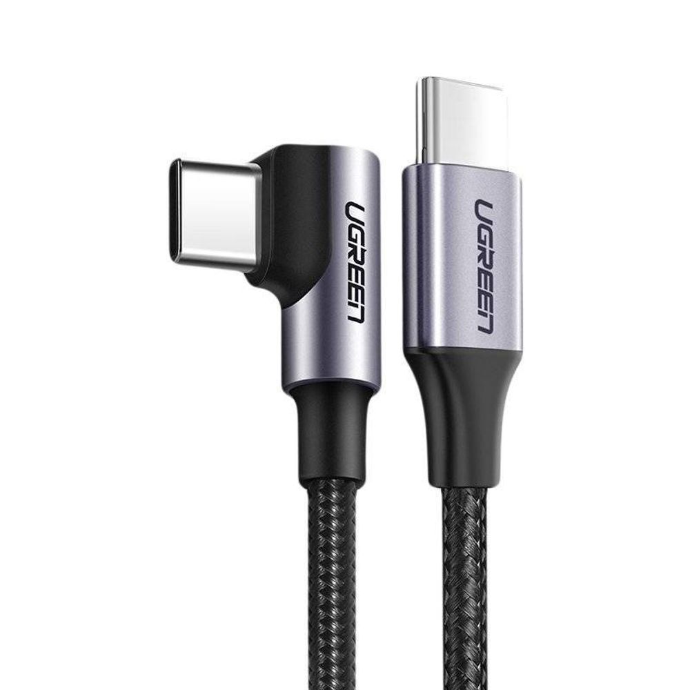 Cabo Ugreen USB-C 90° 2M US255 Preto