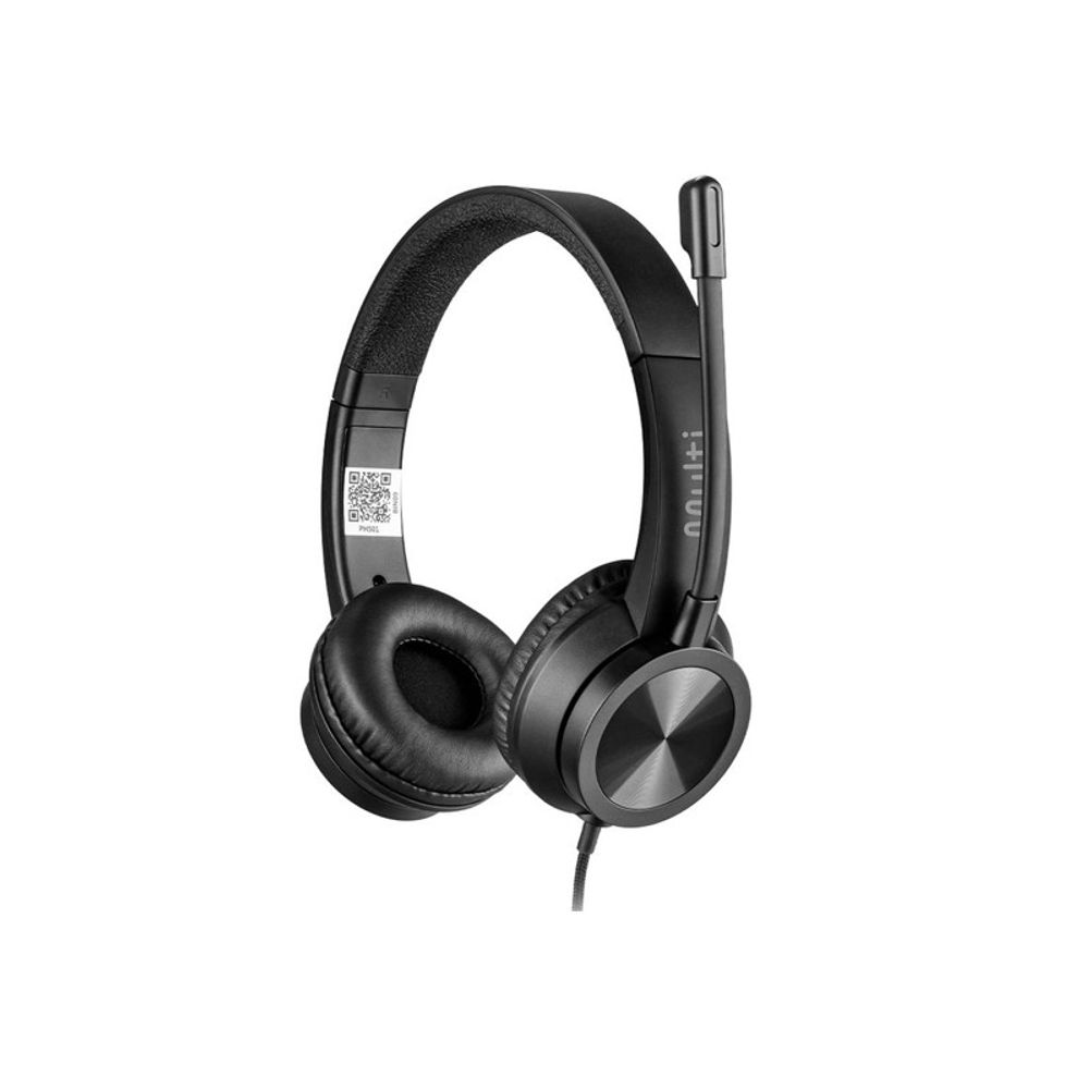 Headset Multilaser com Fio USB/USB-C HF1100 PH501 Preto Headset Multilaser com Fio USB/USB-C HF1100 PH501 Preto