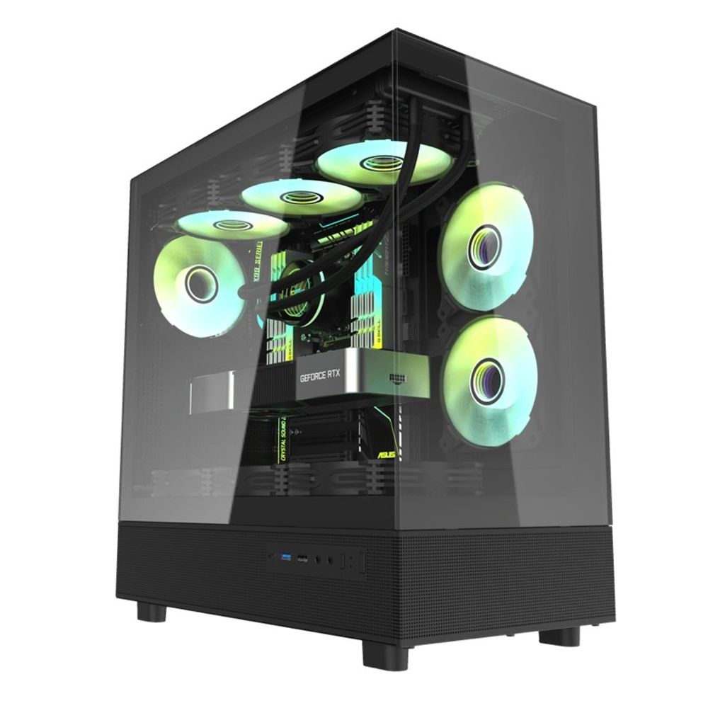 Gabinete Gamer Darkflash DPX90 ATX ARGB Lateral de Vidro Preto Gabinete Gamer Darkflash DPX90 ATX ARGB Lateral de Vidro Preto