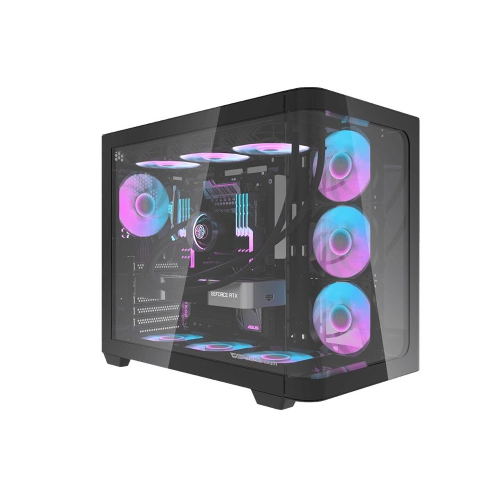 Gabinete Gamer Darkflash DPX90M ATX Lateral de Vidro ARGB Preto
