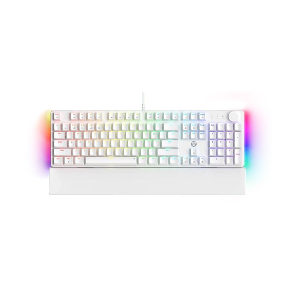 Teclado Gamer Fantech Mecânico RGB Maxpower II MK894 Branco