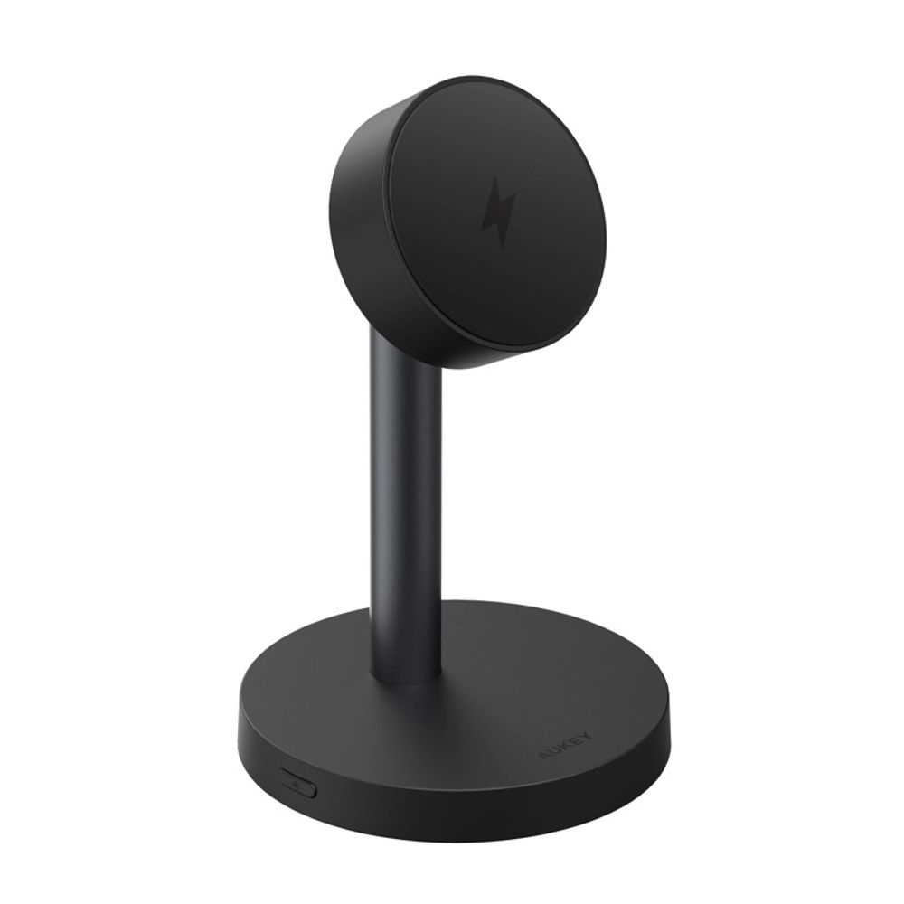 Carregador de Mesa Aukey Sem Fio Magnético 25W Qi2.2 MagFusion LC-MC111 Preto