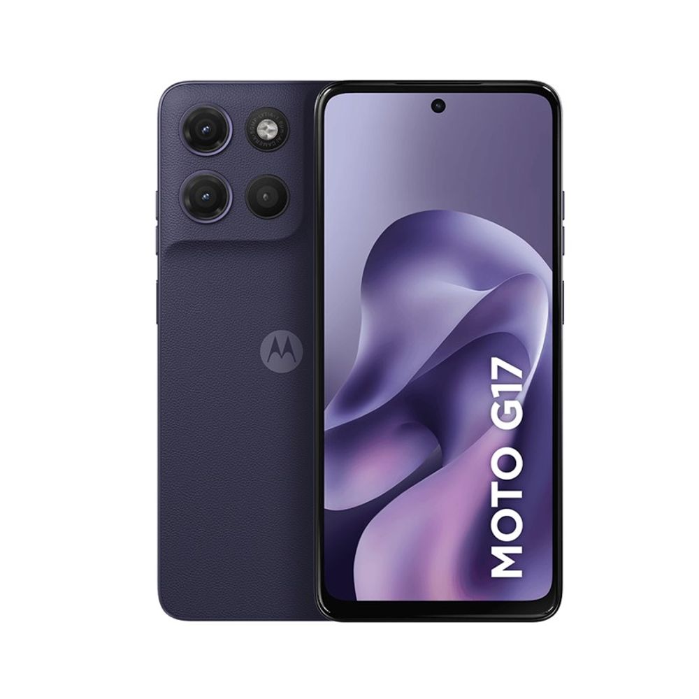 Smartphone Motorola Moto G17 4G Android 15 128GB Cam 50MP+5MP Cam Front 32MP Octa-Core Helio G81 Extreme Tela 6.7 Smartphone Motorola Moto G17 4G Android 15 128GB Cam 50MP+5MP Cam Front 32MP Octa-Core Helio G81 Extreme Tela 6.7