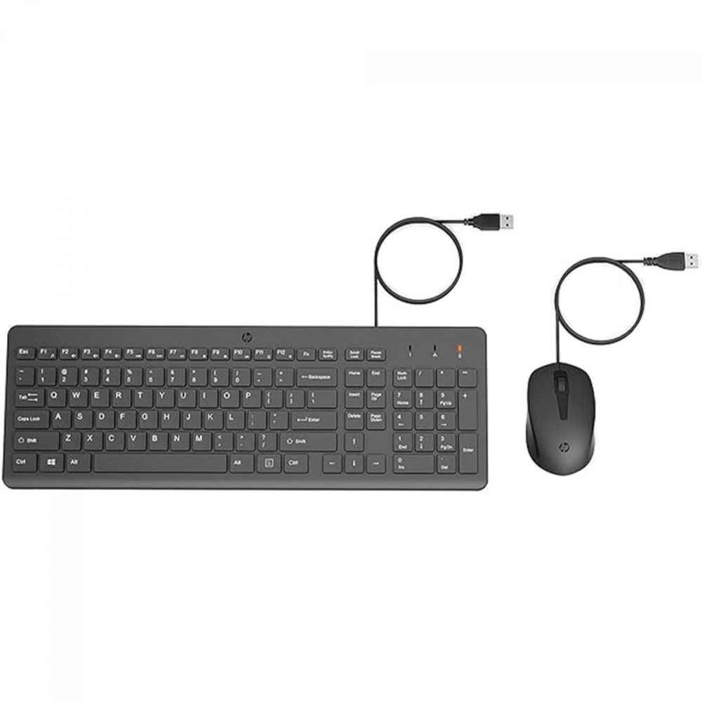 Kit Teclado e Mouse HP 150 USB ABNT2 Preto
