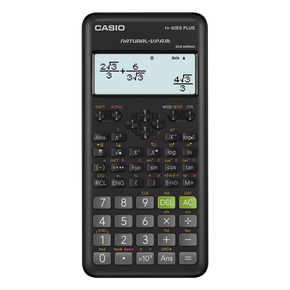 Calculadora Cientifica Casio LCD 4 Linhas 252 Funções FX-82EPLUS-2-W4 Calculadora Cientifica Casio LCD 4 Linhas 252 Funções FX-82EPLUS-2-W4